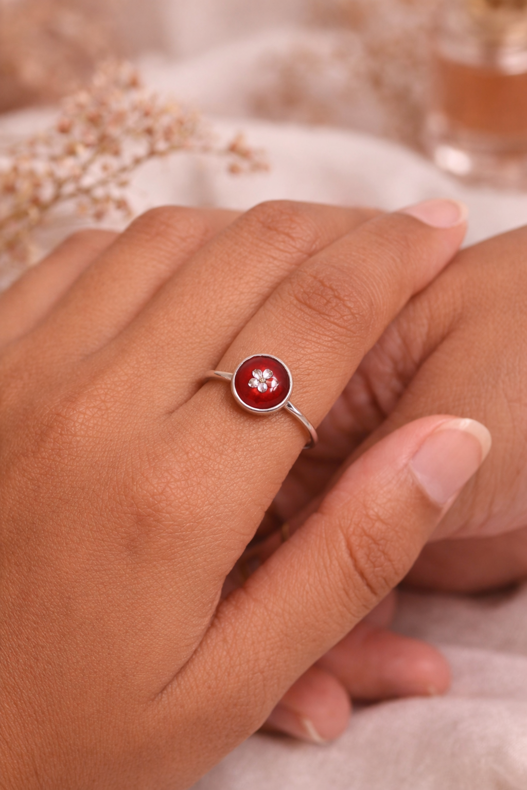 EMARALD MEADOW RESIN RING