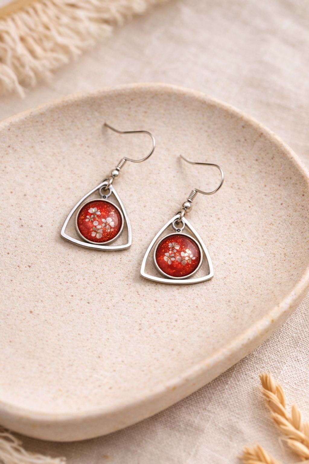 GEOMETRIC FLORA EARRING